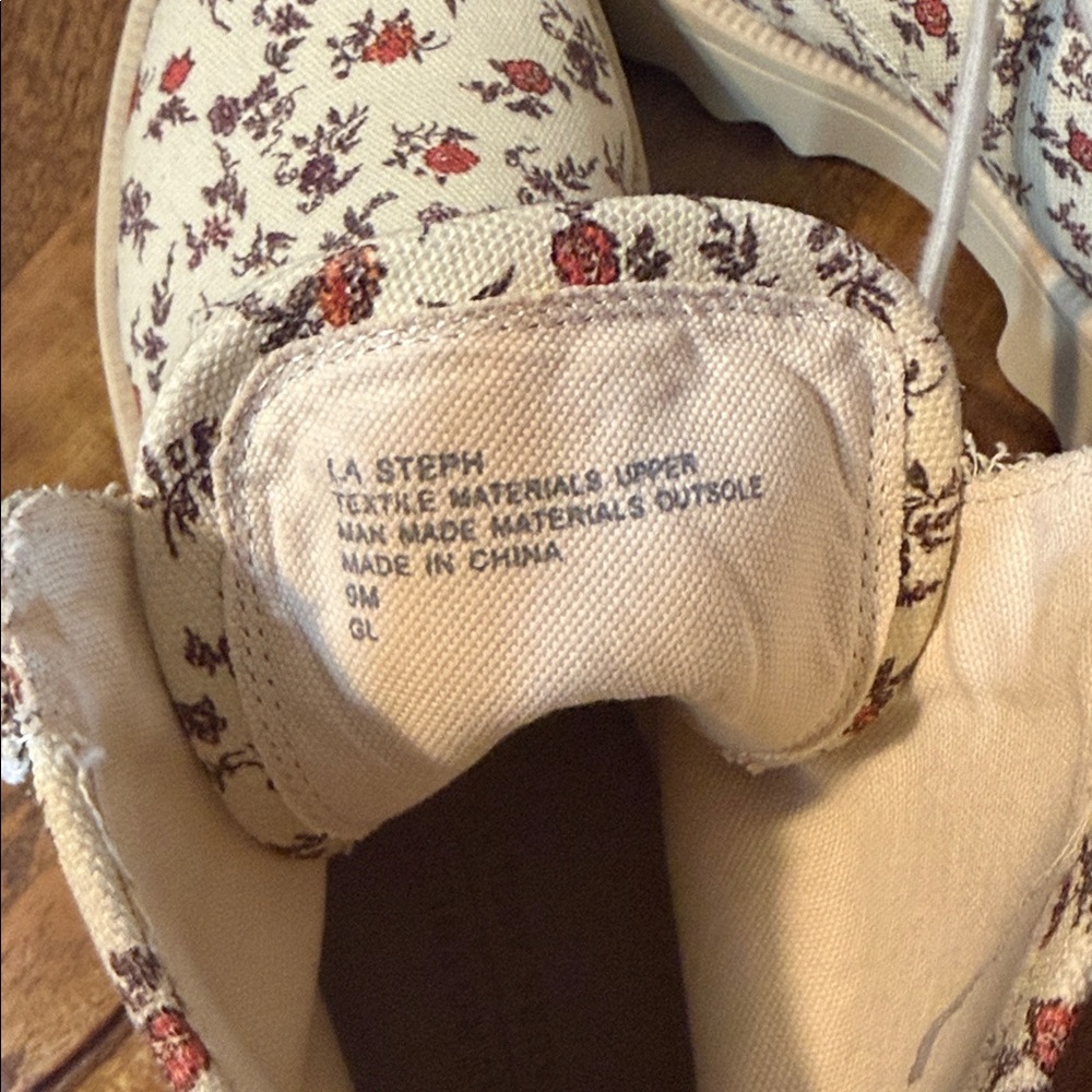 Aerosoles x Laura Ashley Steph Floral Combat Boots - Picture 6 of 6